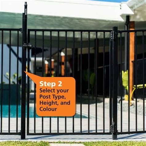 Protectoral 800 1200 X 1200mm Black Aluminium Batten Pool Gate Bunnings Australia