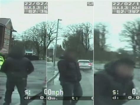 Video Man Attempts To Stop High Speed Car Chase By Standing In Front