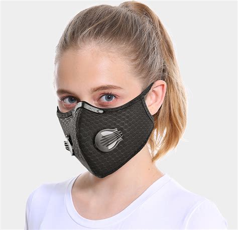 Sports Face Mask With Filter Valves