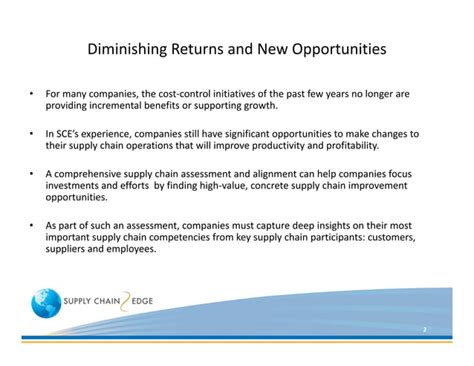 Supply Chain Edge Supply Chain Alignment And Assessment White Paper Ppt