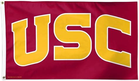 Usc Trojans Flag 3x5 Logo University Of Southern California Usc Logo Usc