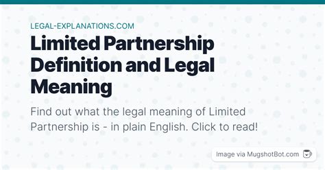 Limited Partnership Definition What Does Limited Partnership Mean