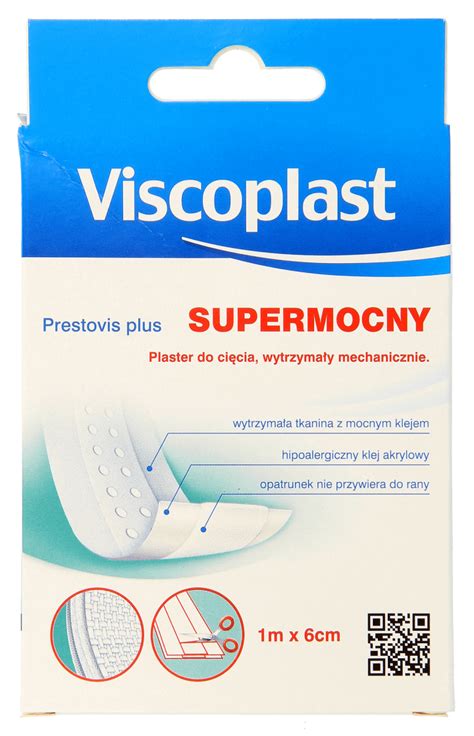 3M VISCOPLAST Prestovis Plus Supermocny Plaster Z Opatrunkiem Na