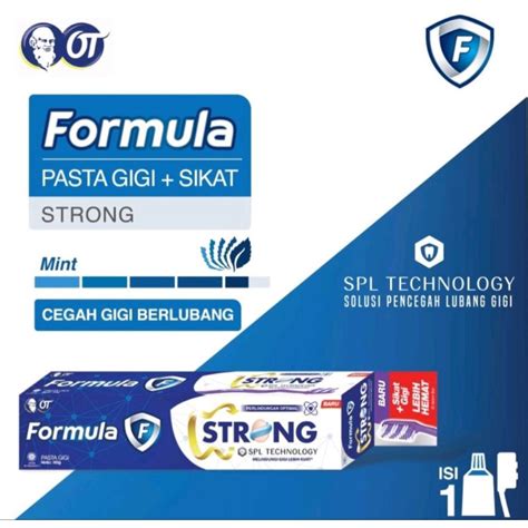 Jual Formula Pasta Gigi Strong Protector 160g Sikat Gigi Dalam Kemasan