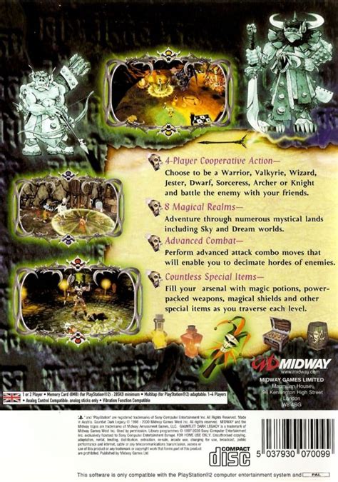 Gauntlet Dark Legacy Cover Or Packaging Material Mobygames