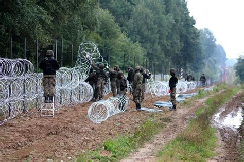 Budowa ogrodzenia na granicy polsko białoruskiej