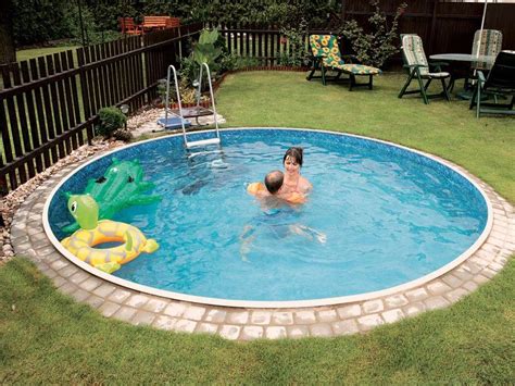 Small Round Inground Pool Backyard Design Ideas Small Inground Pool