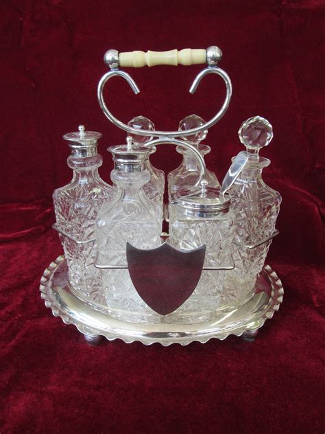 Crystal 6 Piece Cruet Set