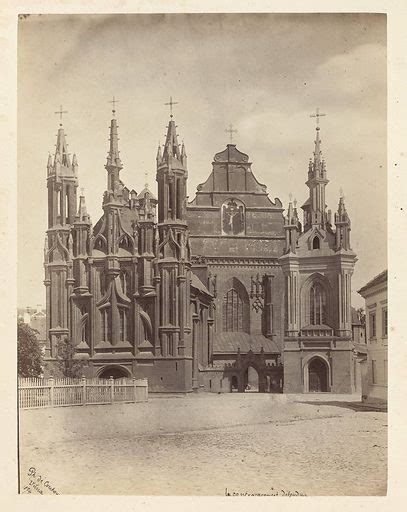 Vilnius Church Of St Anne And Bernardine Church Facades Free Public