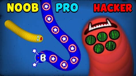 Noob Vs Pro Vs Hacker Worms Zone Io Youtube