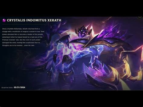 CRYSTALIS INDOMITUS XERATH SKIN SPOTLIGHT 06 01 2024 YouTube