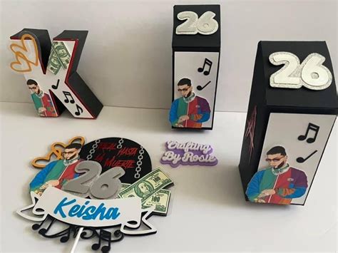 Anuel Aa Party Decor Rapper Cake Topper Music Cake Topper Etsy