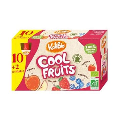 Vitabio Cool Fruits Pomme Fraise Myrtille Bio Etui Carton