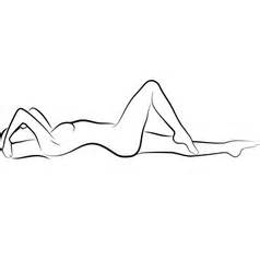 Nude Woman Royalty Free Vector Image VectorStock