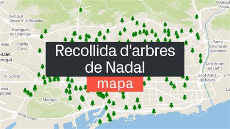 Punts De Recollida D Arbres De Nadal A Barcelona MAPA 2025