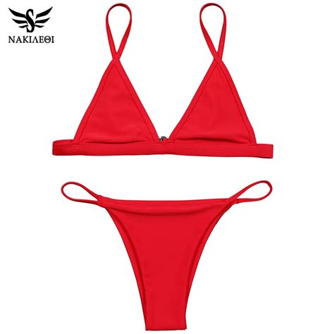 Aliexpress Buy NAKIAEOI Sexy Mini Micro Bikini Swimwear Women