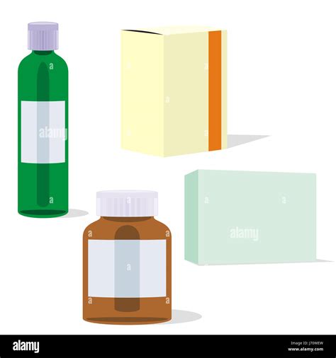 Ilustraci N Del Objeto Significa Botellas De Medicina Agente Remedy