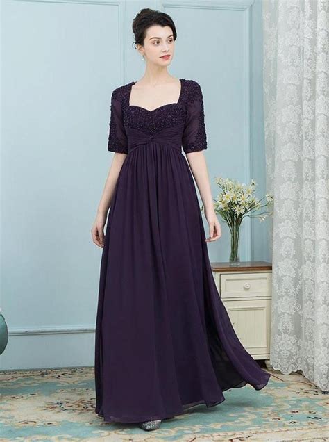 Dark Purple Mother Of The Bride Dresses Plus Sizeempire Waist Mother O Mother Of The Bride