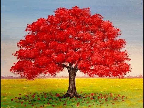 45 Fall Autumn FREE Acrylic Painting Tutorials ideas | acrylic painting ...