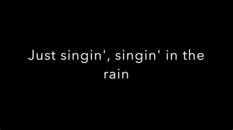 Singin In The Rain Singin In The Rain Lyrics Youtube