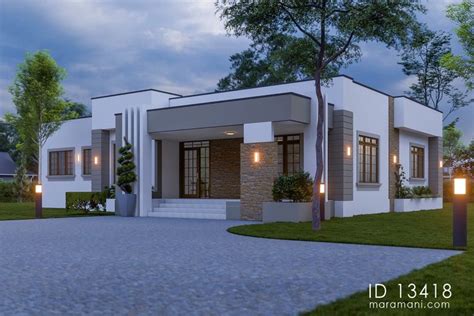 Contemporary 3 Bedroom House Id 13418 Bungalow House Plans Modern House Plans