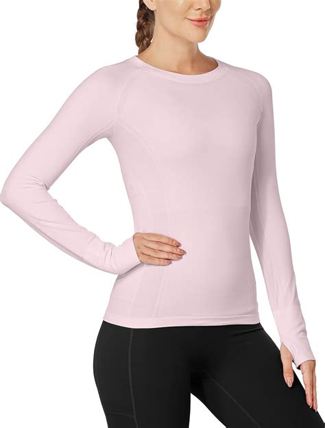 Amazon MathCat Workout Shirts For Women Long Sleeve Workout Tops