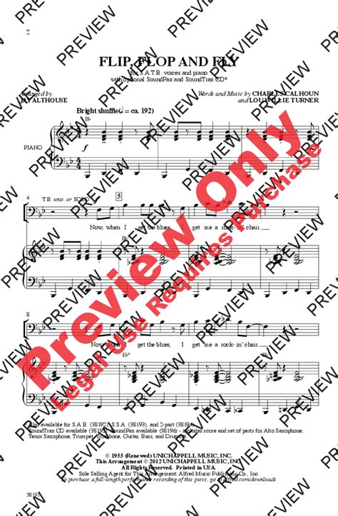 Flip Flop And Fly Satb Arr Jay Althouse Jw Pepper Sheet Music