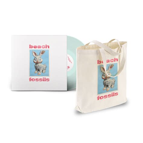 Beach Fossils Bunny Exclusive Green Vinyl Tote Bundle Stpr