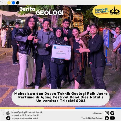 Mahasiswa Dan Dosen Teknik Geologi Raih Juara Pertama Di Ajang Festival