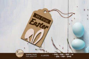 Easter Crafting Tag Decorative Template Graphic By Lasercutano