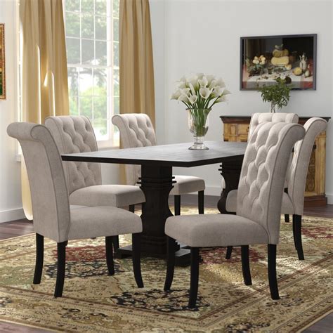 Darby Home Co Coyer Piece Solid Wood Dining Set Reviews Wayfair Ca