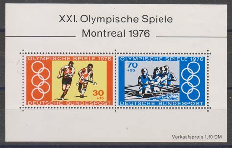 Allemagne Jeux Olympiques Yt Bf Neuf De Cote