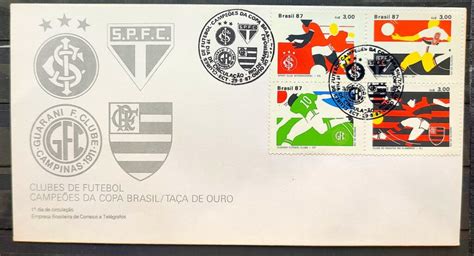 Envelope Fdc Futebol Inter Guarani Flamengo Sao Paulo Cbc Rj