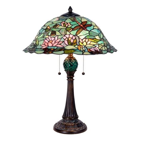 Lampe à poser Waterlily style Tiffany de Clayre Eef Tiffany lamps