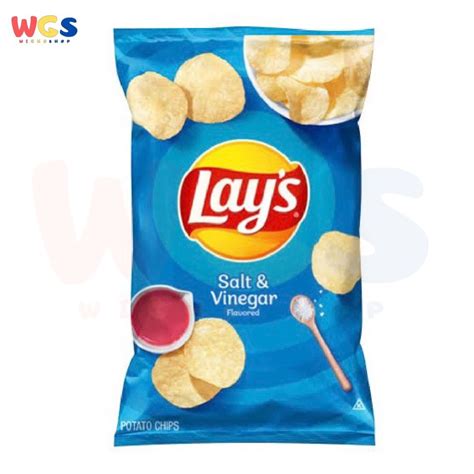 Jual Snack Lays Salt And Vinegar Flavored Potato Chips 65oz 1842g