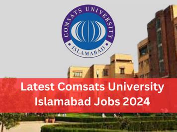 Latest Comsats University Islamabad Jobs Apply Now Newsoutline