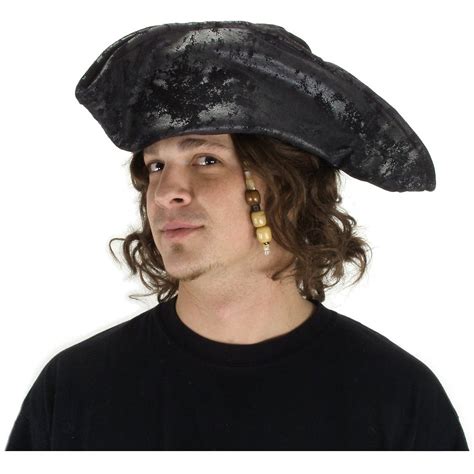 Elope Black Old Pirate Hat Costume Headwear And Hats