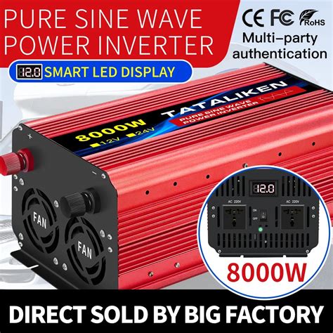 Inverter Dc V V To Ac V Voltage Pure Sine Wave Power Hz