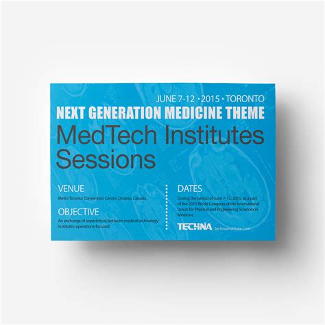 Medtech Postcard - Techna Portfolio