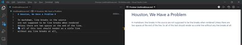 Line Breaks Are Rendered In Preview When They Shouldn T Be Issue
