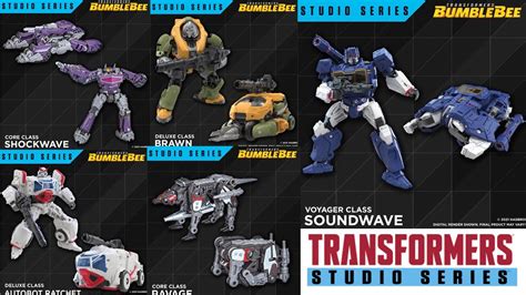 Transformers Studio Series Reveals Bumblebee Soundwave Shockwave