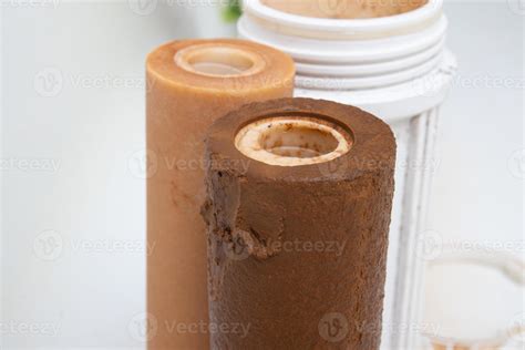 Dirty rusty filter for water purification. Multi-stage drinking water ...