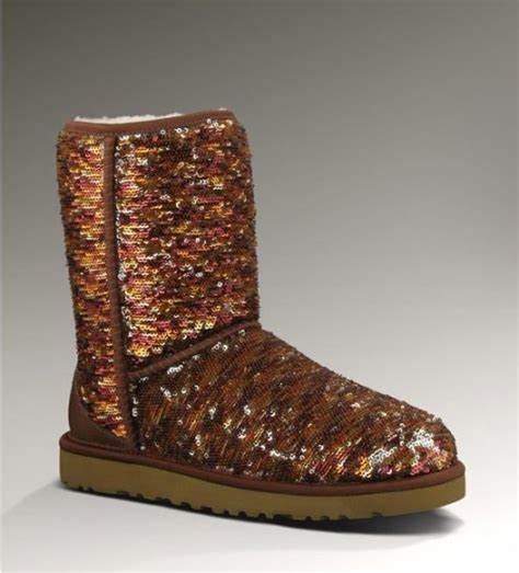 Womens Classic Short Sparkles 1002766 Chestnut Na Ugg Boots Zszywacz Pl