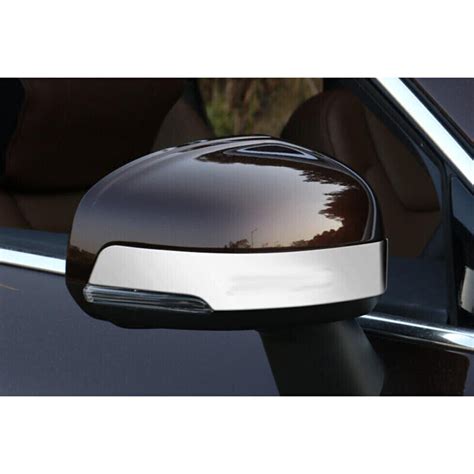 P Chrome Rearview Side Mirror Strip Molding Cover Trim For Volvo Xc