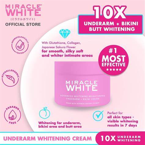Miracle White Underarm Whitening For Whitening Of Dark Underarm Bikini Singit Dark Butt