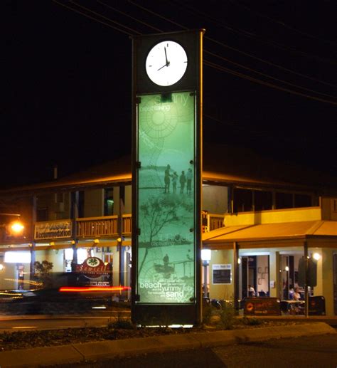 Sawtell Clock Tower Interpretive Signage Fisher Design And Architecture