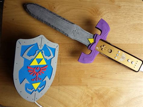 Hylian Shield and Master Sword by omnomphenomenonArt on DeviantArt