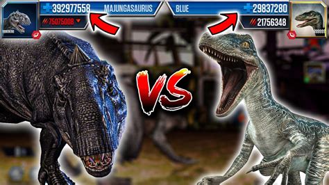 Majungasaurus Vs Blue Level 999 Jurassic World The Game Youtube