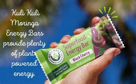 Kuli Kuli Moringa Superfood Energy Bar Black Cherry 16