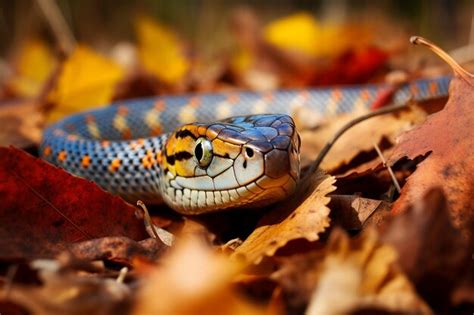 Premium AI Image | a closeup photo of a Plains garter snake